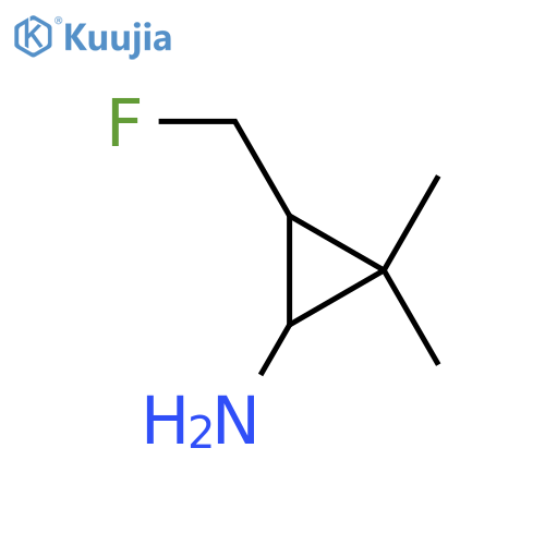 3-(fluoromethyl)-2,2-dimethylcyclopropan-1-amine structure
