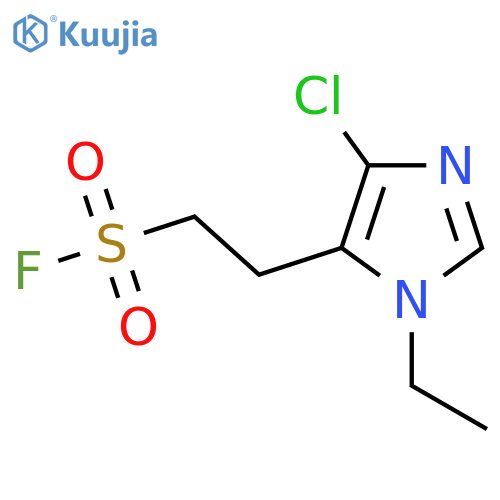 2-(4-chloro-1-ethyl-1H-imidazol-5-yl)ethane-1-sulfonyl fluoride structure