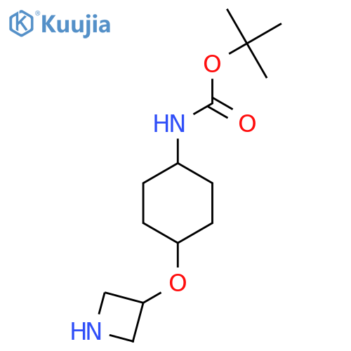 tert-butyl N-[4-(azetidin-3-yloxy)cyclohexyl]carbamate structure