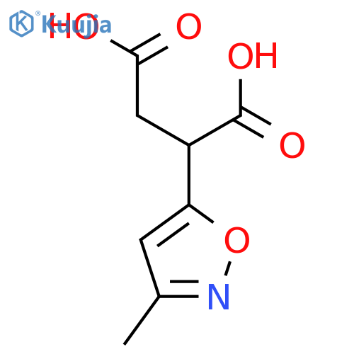 2-(3-methyl-1,2-oxazol-5-yl)butanedioic acid structure