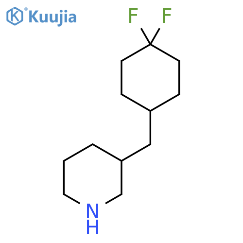 3-(4,4-difluorocyclohexyl)methylpiperidine structure