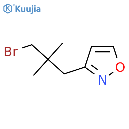 3-(3-Bromo-2,2-dimethylpropyl)-1,2-oxazole structure