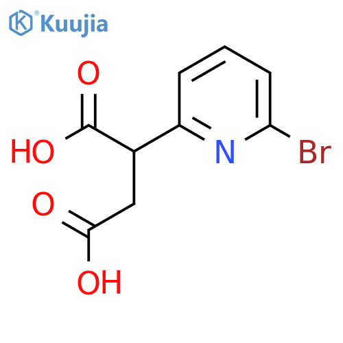 2-(6-bromopyridin-2-yl)butanedioic acid structure