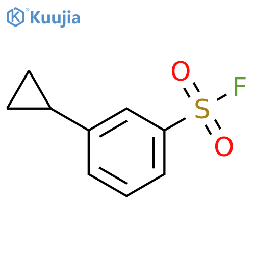 3-cyclopropylbenzene-1-sulfonyl fluoride structure