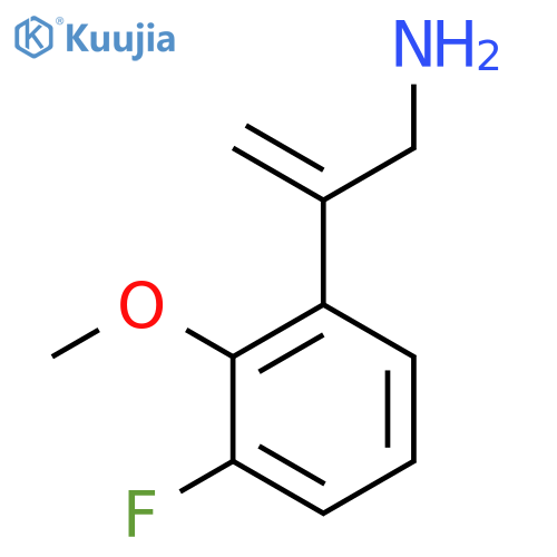 2-(3-fluoro-2-methoxyphenyl)prop-2-en-1-amine structure