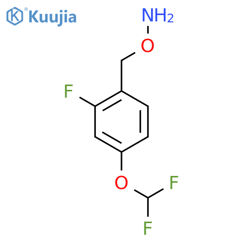 O-{4-(difluoromethoxy)-2-fluorophenylmethyl}hydroxylamine structure