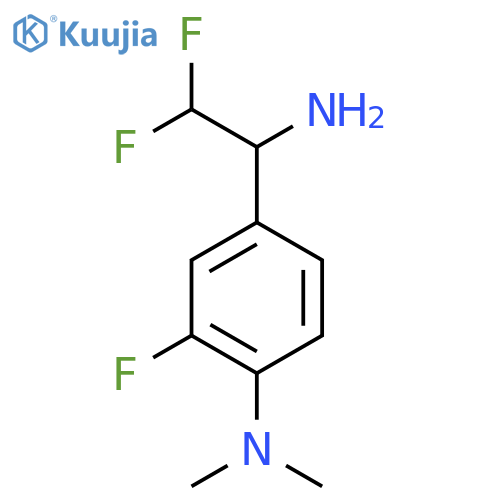 4-(1-amino-2,2-difluoroethyl)-2-fluoro-N,N-dimethylaniline structure