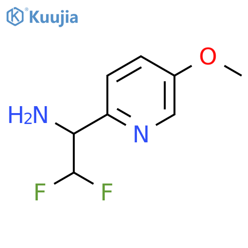 2,2-difluoro-1-(5-methoxypyridin-2-yl)ethan-1-amine structure