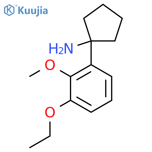 1-(3-ethoxy-2-methoxyphenyl)cyclopentan-1-amine structure