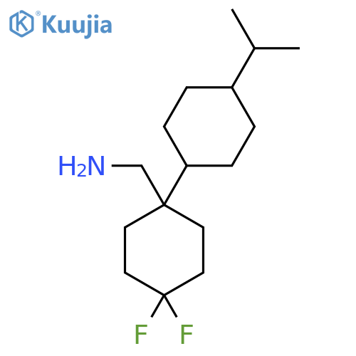 {4,4-difluoro-1-4-(propan-2-yl)cyclohexylcyclohexyl}methanamine structure