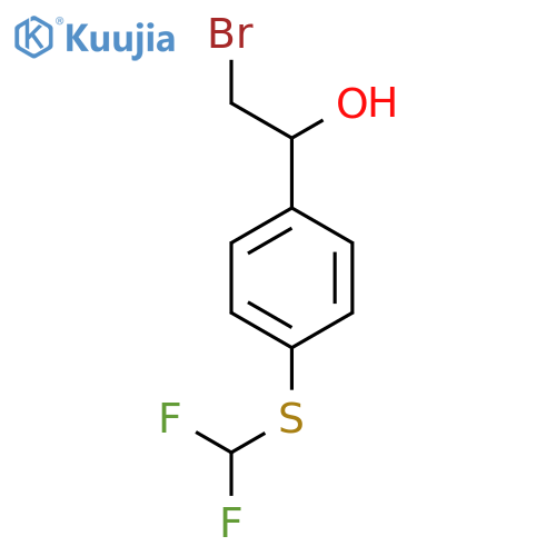 2-bromo-1-{4-(difluoromethyl)sulfanylphenyl}ethan-1-ol structure