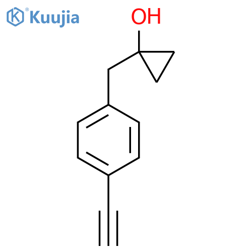 1-(4-ethynylphenyl)methylcyclopropan-1-ol structure
