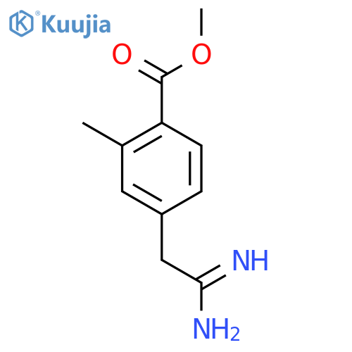 methyl 4-(carbamimidoylmethyl)-2-methylbenzoate structure