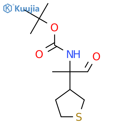 tert-butyl N-1-oxo-2-(thiolan-3-yl)propan-2-ylcarbamate structure
