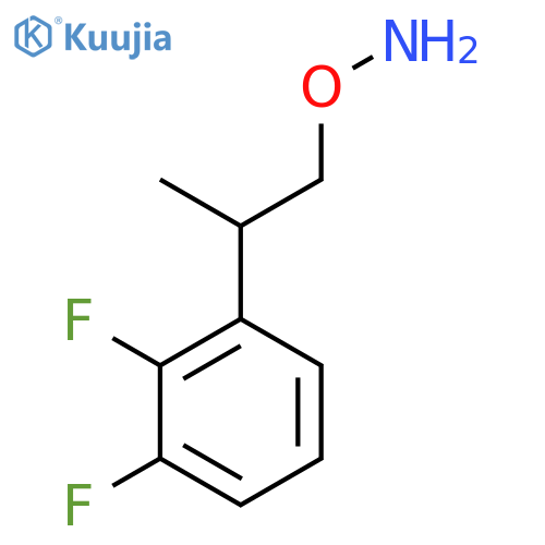 O-2-(2,3-difluorophenyl)propylhydroxylamine structure