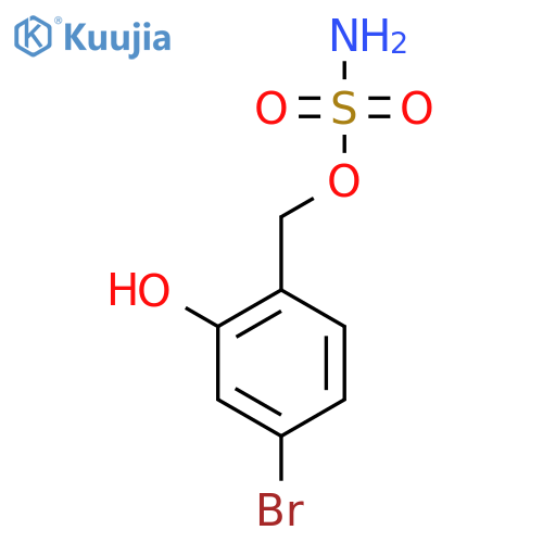 (4-bromo-2-hydroxyphenyl)methyl sulfamate structure
