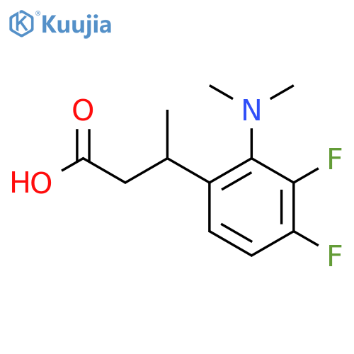 3-2-(dimethylamino)-3,4-difluorophenylbutanoic acid structure