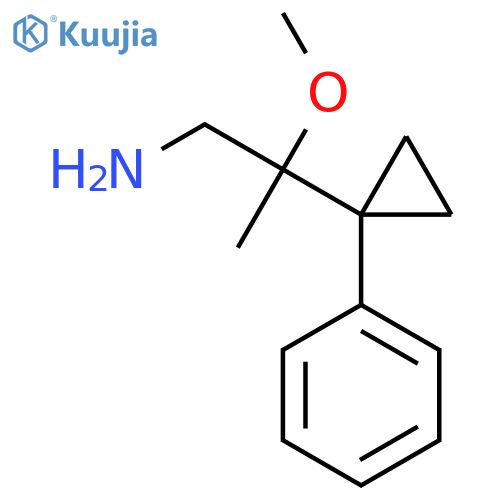2-methoxy-2-(1-phenylcyclopropyl)propan-1-amine structure