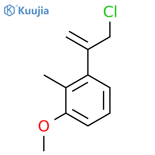 1-(3-chloroprop-1-en-2-yl)-3-methoxy-2-methylbenzene structure