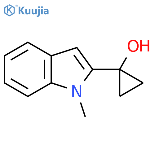 1-(1-methyl-1H-indol-2-yl)cyclopropan-1-ol structure