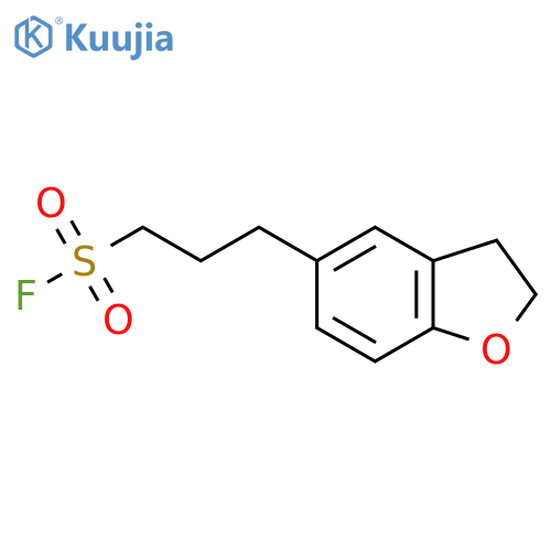 3-(2,3-dihydro-1-benzofuran-5-yl)propane-1-sulfonyl fluoride structure