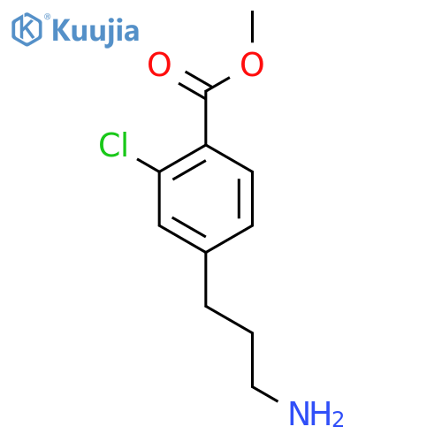 methyl 4-(3-aminopropyl)-2-chlorobenzoate structure