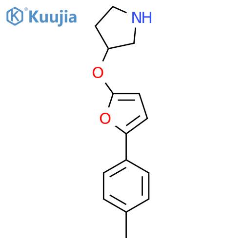 3-{5-(4-methylphenyl)furan-2-yloxy}pyrrolidine structure