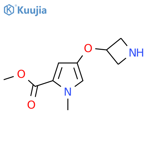methyl 4-(azetidin-3-yloxy)-1-methyl-1H-pyrrole-2-carboxylate structure