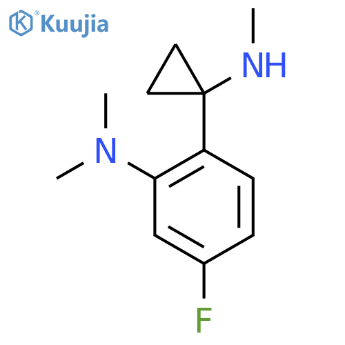 5-fluoro-N,N-dimethyl-2-1-(methylamino)cyclopropylaniline structure