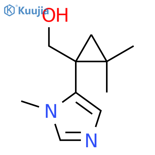 2,2-dimethyl-1-(1-methyl-1H-imidazol-5-yl)cyclopropylmethanol structure