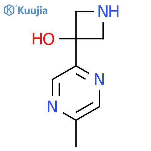 3-(5-methylpyrazin-2-yl)azetidin-3-ol structure
