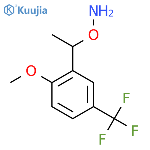 O-{1-2-methoxy-5-(trifluoromethyl)phenylethyl}hydroxylamine structure