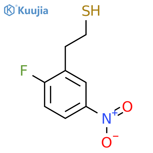 2-(2-fluoro-5-nitrophenyl)ethane-1-thiol structure