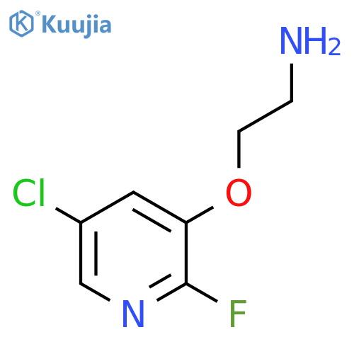 2-(5-chloro-2-fluoropyridin-3-yl)oxyethan-1-amine structure