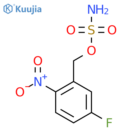 (5-fluoro-2-nitrophenyl)methyl sulfamate structure
