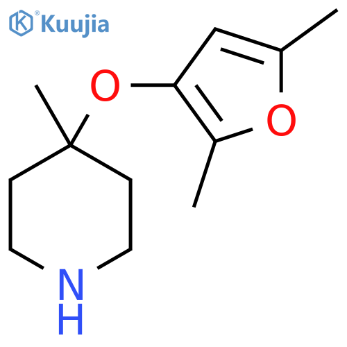 4-(2,5-dimethylfuran-3-yl)oxy-4-methylpiperidine structure
