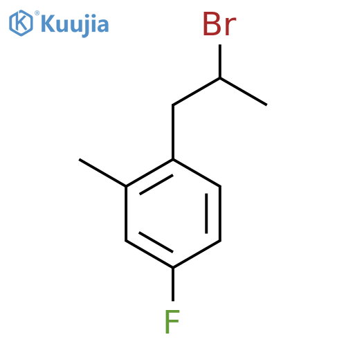 1-(2-bromopropyl)-4-fluoro-2-methylbenzene structure