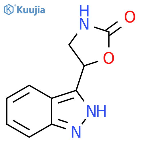 5-(1H-indazol-3-yl)-1,3-oxazolidin-2-one structure