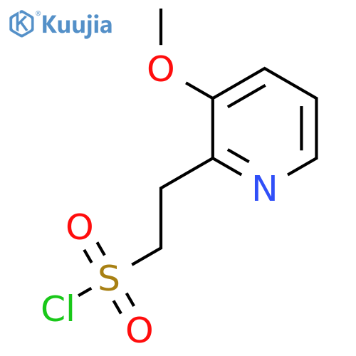 2-(3-methoxypyridin-2-yl)ethane-1-sulfonyl chloride structure