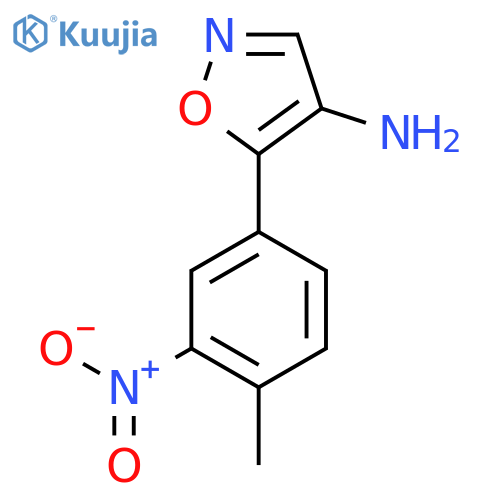 5-(4-methyl-3-nitrophenyl)-1,2-oxazol-4-amine structure