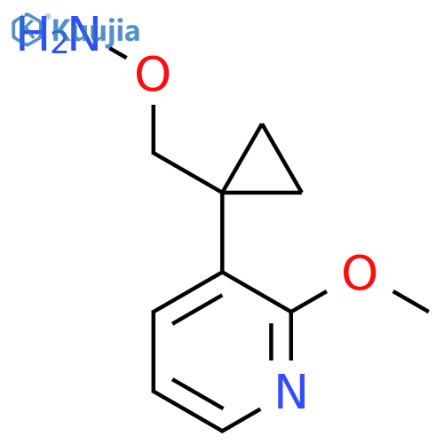 O-{1-(2-methoxypyridin-3-yl)cyclopropylmethyl}hydroxylamine structure