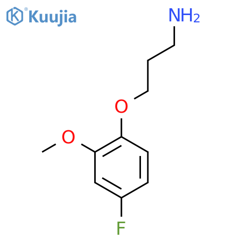 3-(4-fluoro-2-methoxyphenoxy)propan-1-amine structure