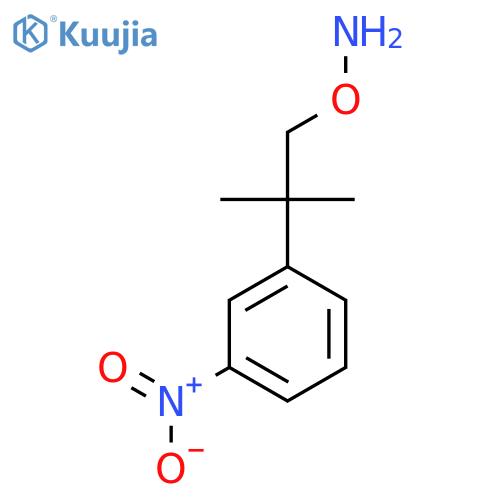 O-2-methyl-2-(3-nitrophenyl)propylhydroxylamine structure