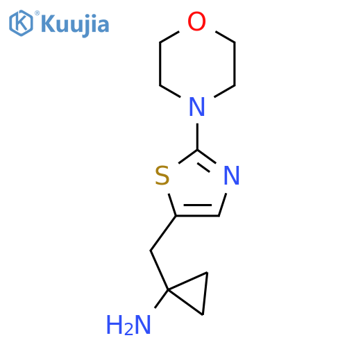 1-{2-(morpholin-4-yl)-1,3-thiazol-5-ylmethyl}cyclopropan-1-amine structure