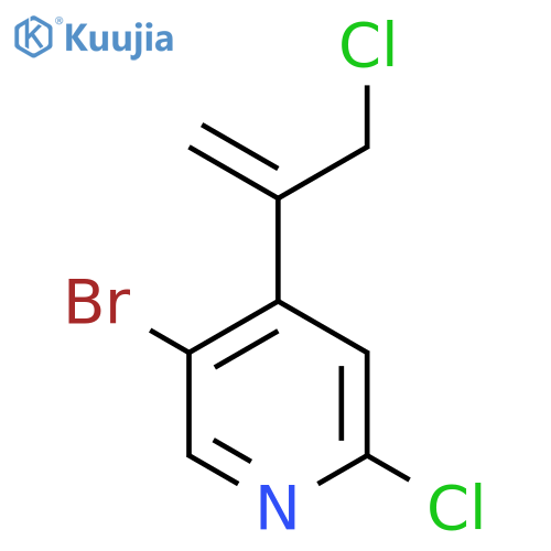 5-bromo-2-chloro-4-(3-chloroprop-1-en-2-yl)pyridine structure