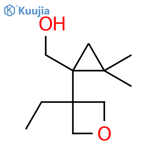 1-(3-ethyloxetan-3-yl)-2,2-dimethylcyclopropylmethanol structure