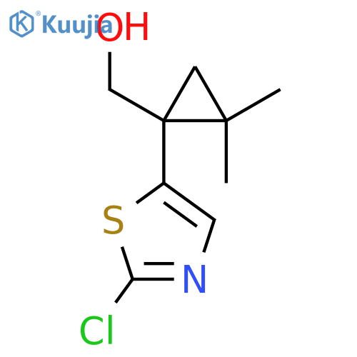 1-(2-chloro-1,3-thiazol-5-yl)-2,2-dimethylcyclopropylmethanol structure