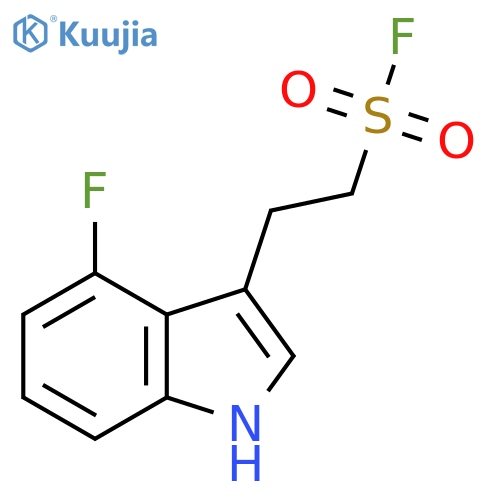 2-(4-fluoro-1H-indol-3-yl)ethane-1-sulfonyl fluoride structure