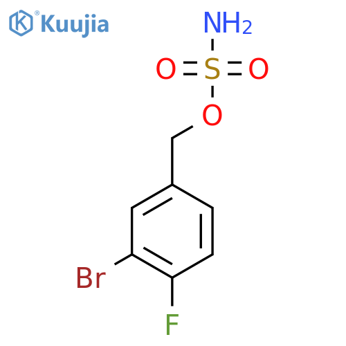 (3-bromo-4-fluorophenyl)methyl sulfamate structure
