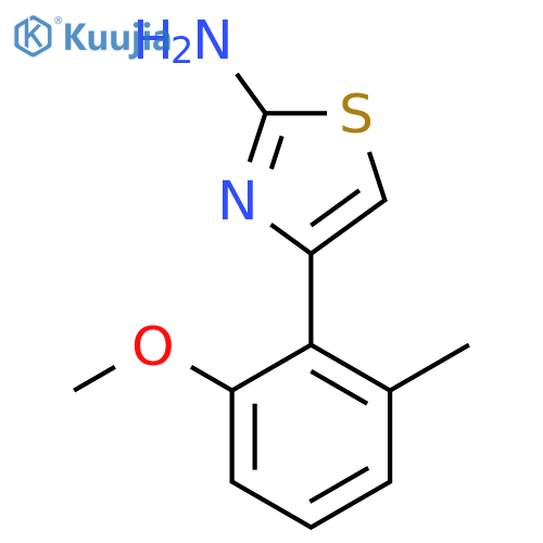 4-(2-methoxy-6-methylphenyl)-1,3-thiazol-2-amine structure